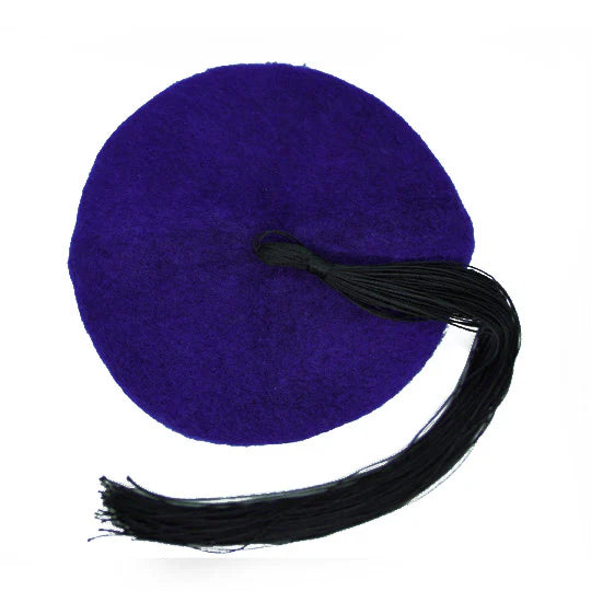 Chechia mauve en laine fait main un accessoire unique et chic