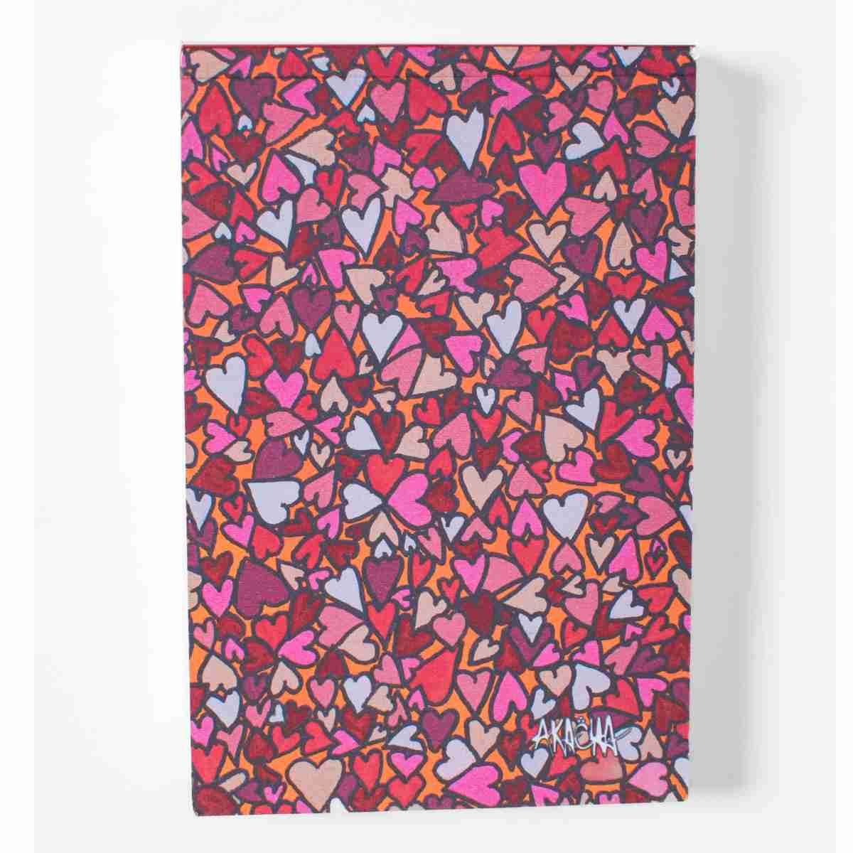 Carnet cœur en collaboration avec l'artiste Akacha
