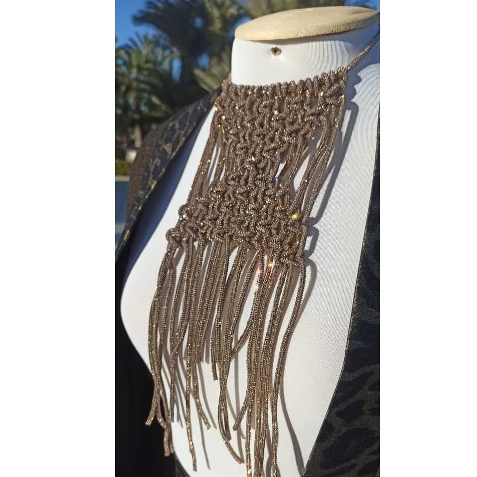 collier bling bling champagne éclat exclusif pour briller