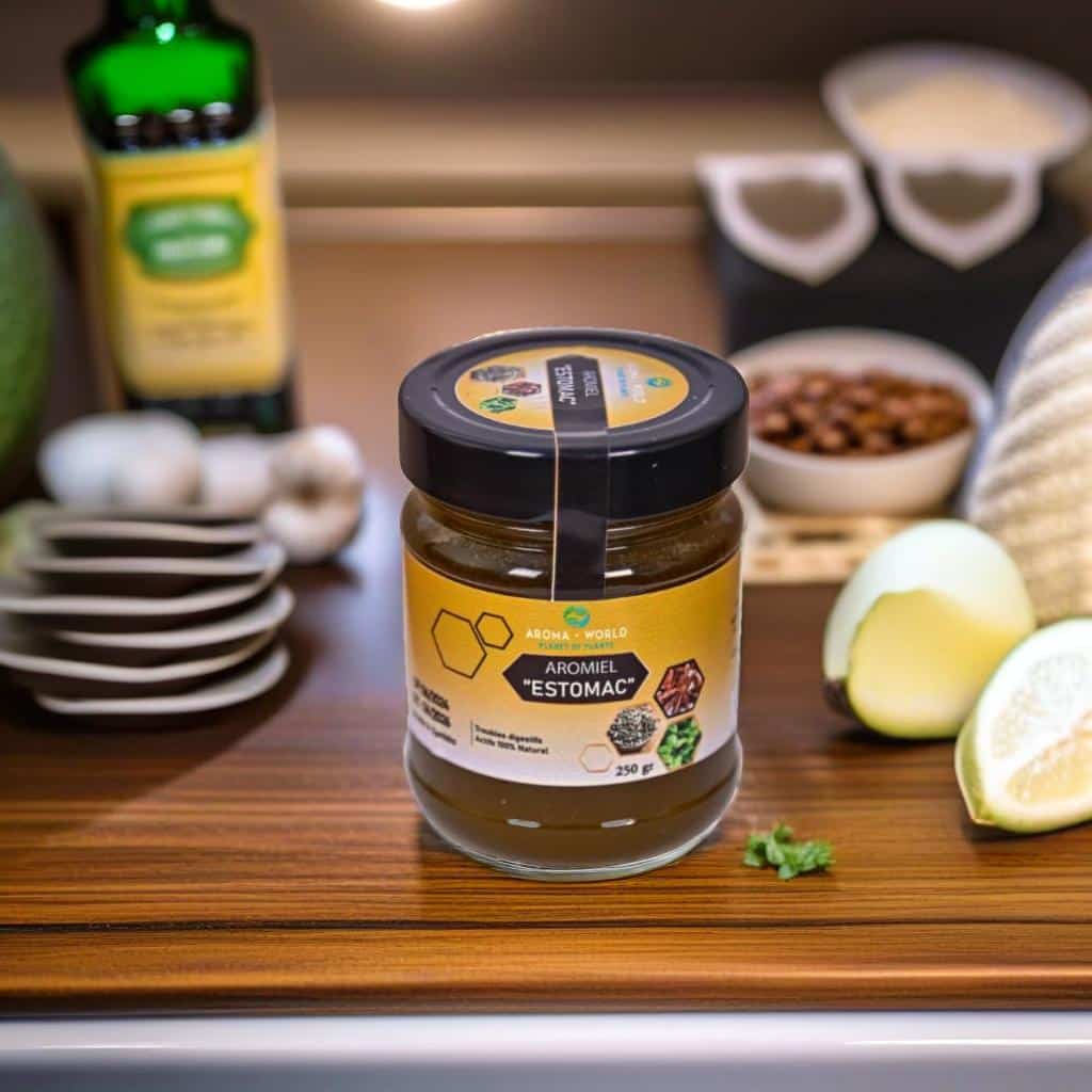 Remède naturel digestif au miel sauvage estomac 250 Gr - artisanat Tunisien fait main | ILEYCOM