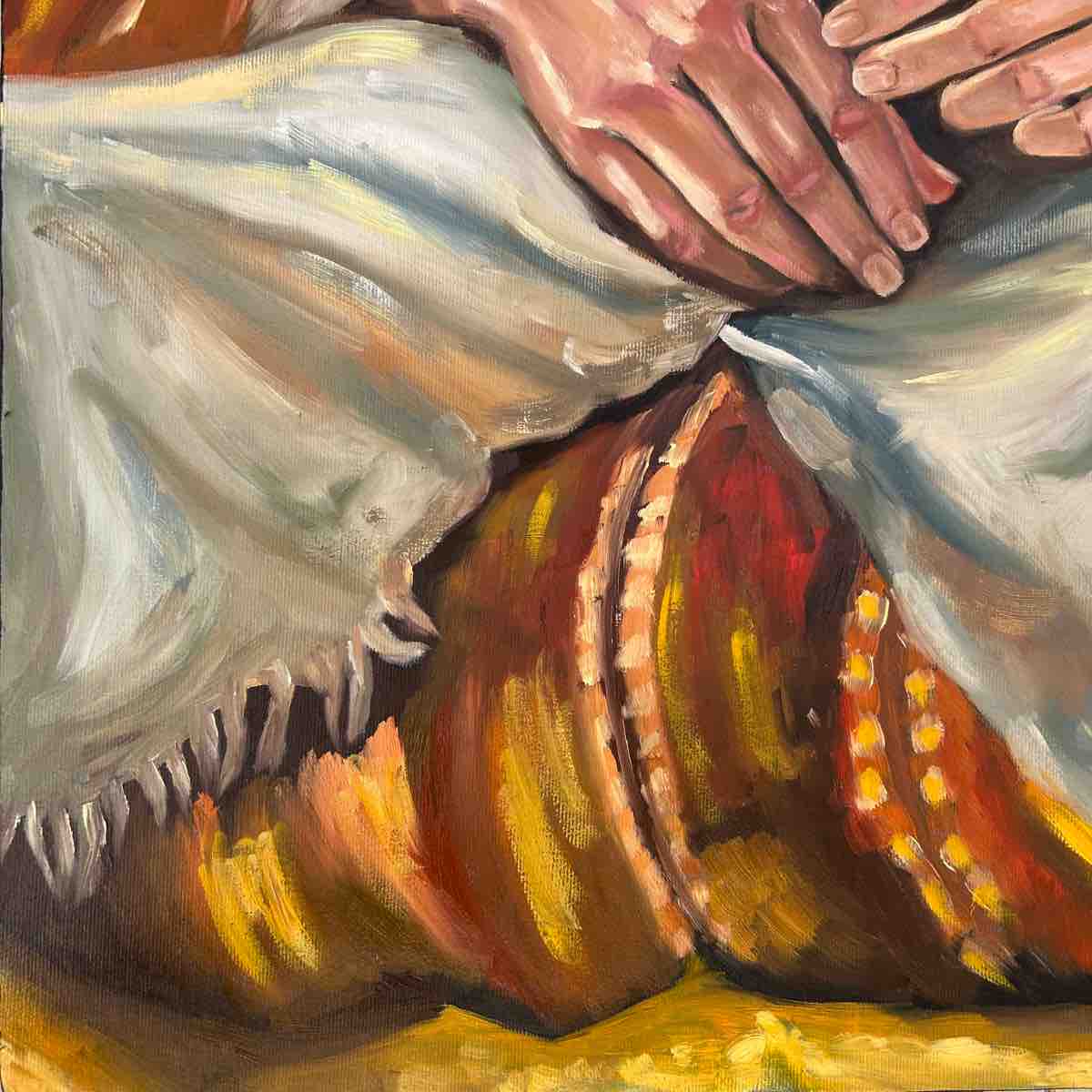 tableau tunisien héritage unique d'une femme en dignité