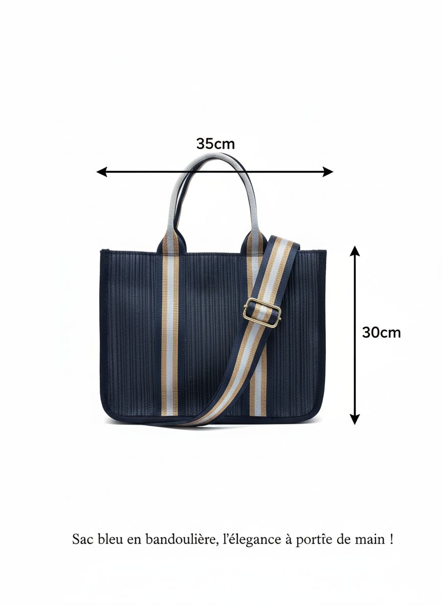 sac bleu lélégance moderne à portée de main