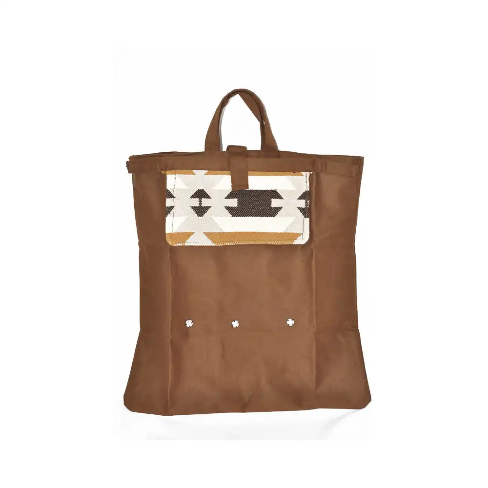 Sac à main "Margoum" pliable marron - artisanat Tunisien fait main | ILEYCOM