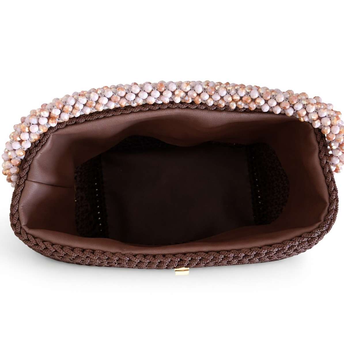 sac tissé Perla cacao élégant pour un style unique et raffiné