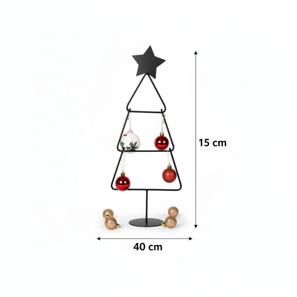 Sapin décoratif élégant 40 x 15 cm pour une décoration unique