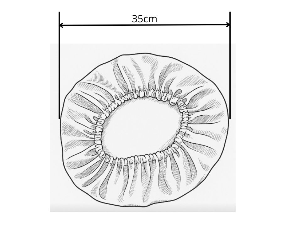 Bonnet de Nuit en Satin Bleu - Protection et Élégance