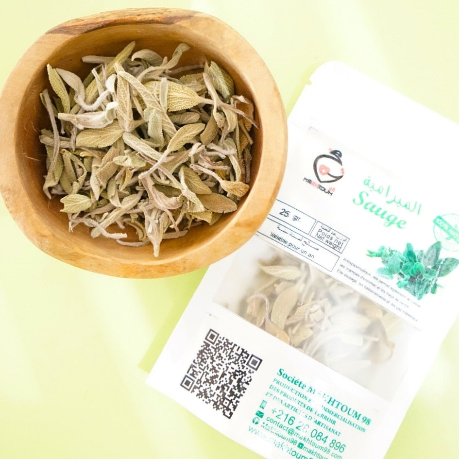 Sauge 100% naturelle 25g - artisanat Tunisien fait main | ILEYCOM