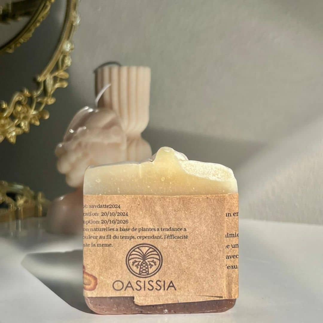 Savon aux noyaux de dattes 100 % naturel et bio – Hydratation et soin en douceur - artisanat Tunisien fait main | ILEYCOM