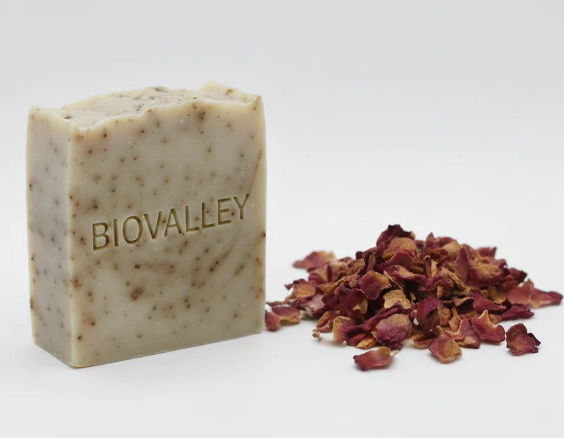 Savon surgras à base de l'huile de pépins de figue de barbarie et l'eau de rose (+145 G)
