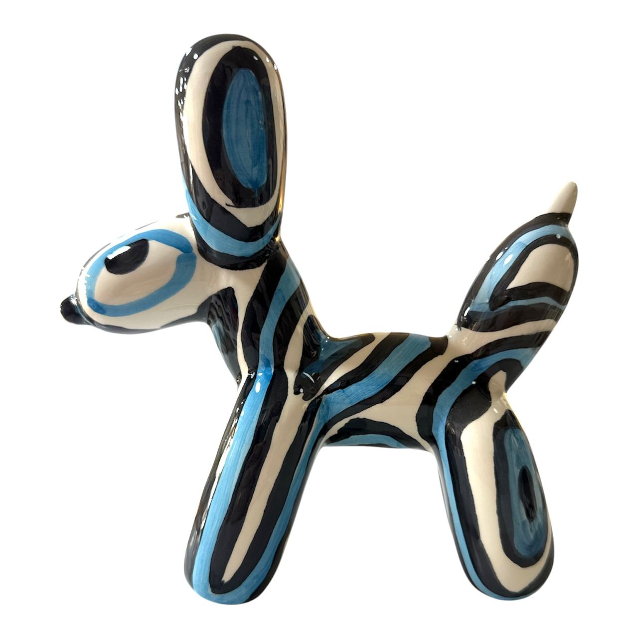 Sculpture Chien Ballon Artistique bicolore – Objet Déco Design