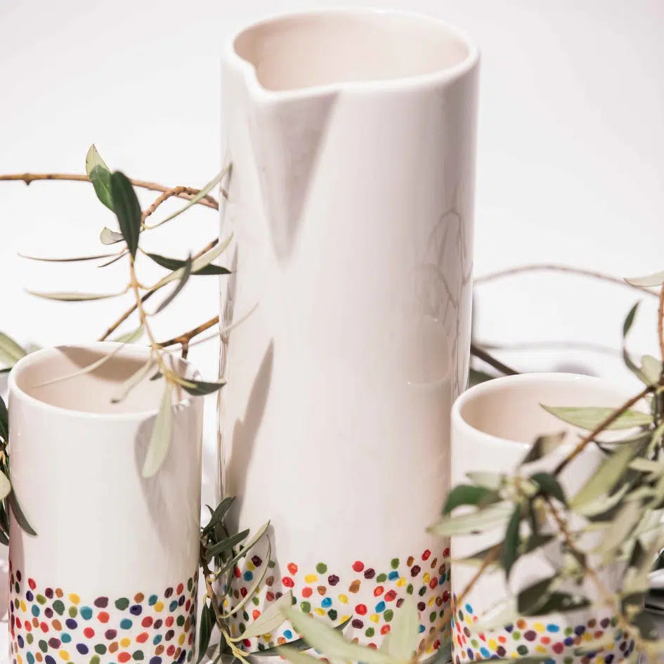Service à eau en céramique 3 pièces artisanales