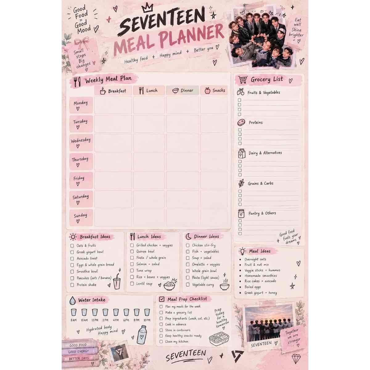 agenda SEVENTEEN le compagnon magique de votre succès quotidien
