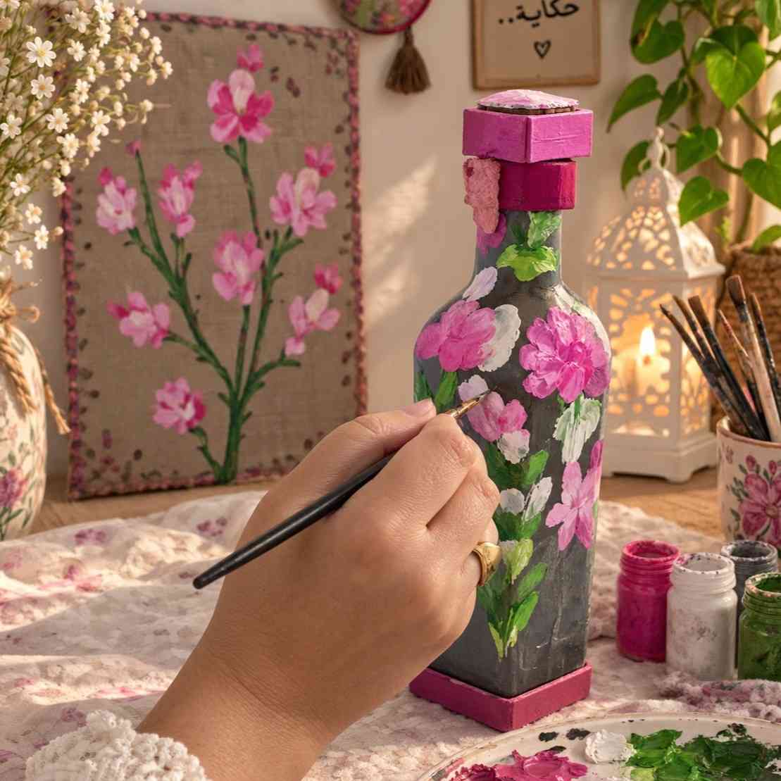 tableau artisanal réversible peint à la main pour une déco unique