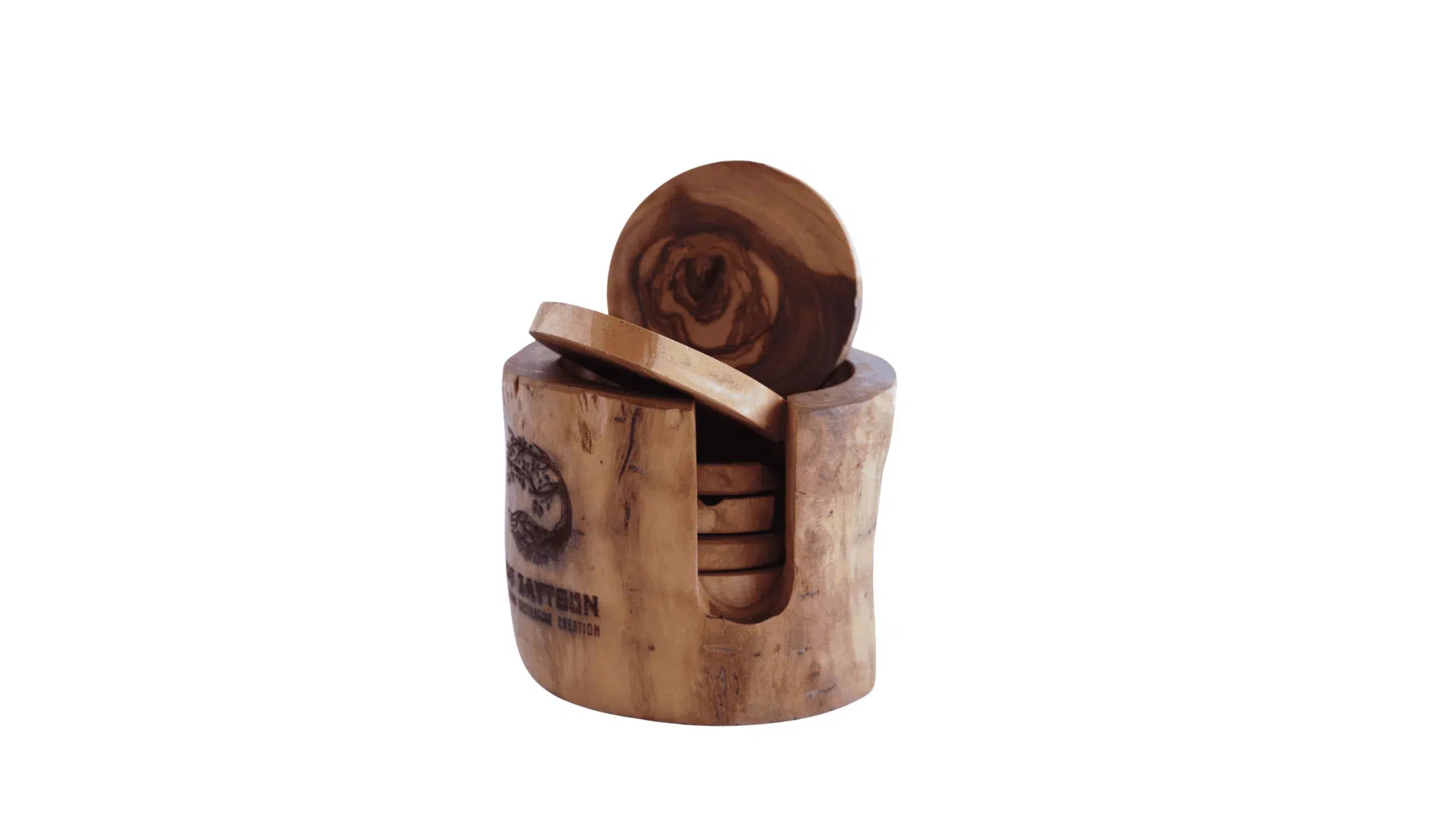 Sous verres bois en olivier design exclusif pour un accueil chaleureux