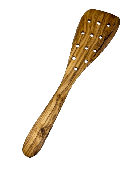 Ustensiles de cuisine en bois d'olivier Artisanal (Pince, couverts, spatules, ravier)