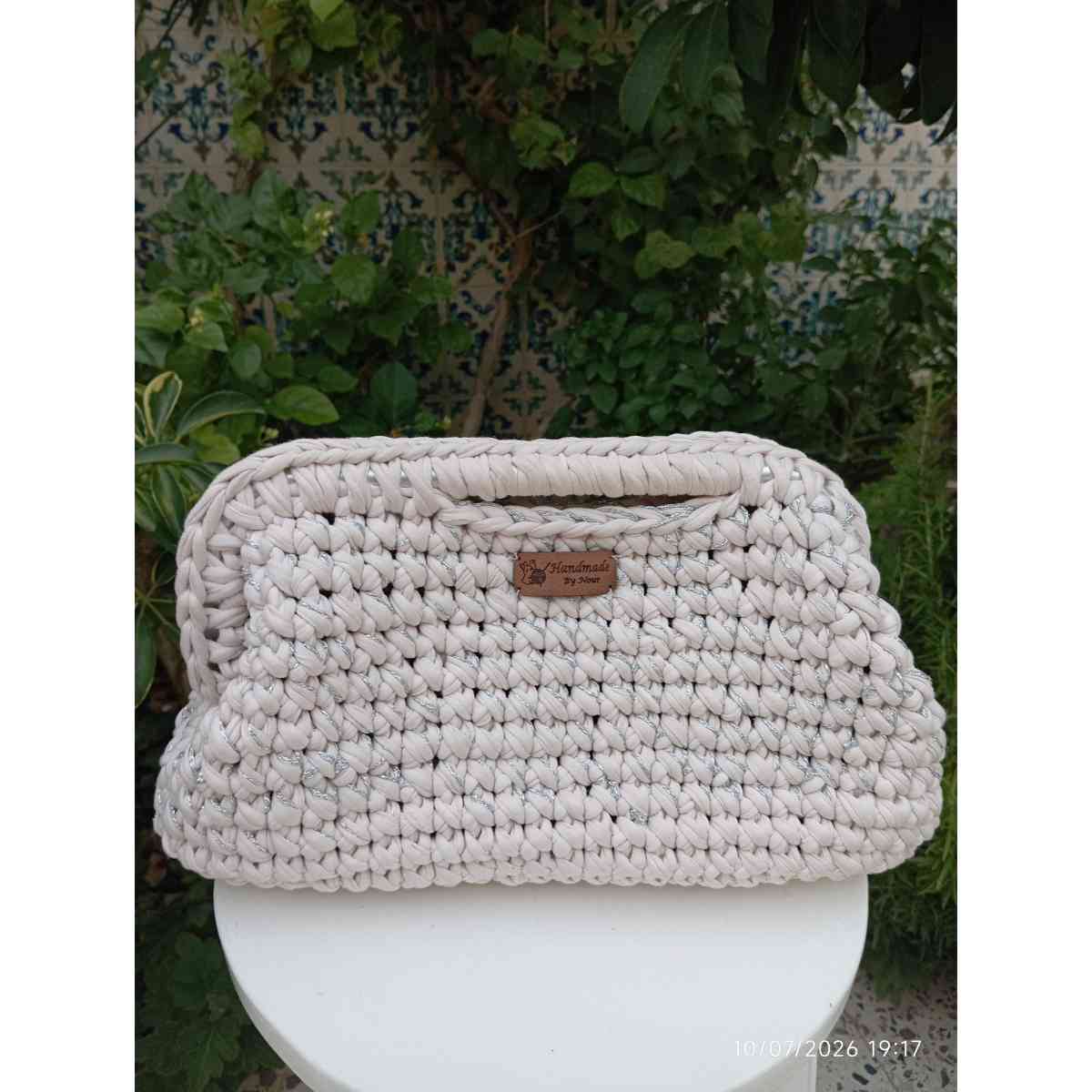 Sac crochet rose argent exclusif pour un style irrésistible