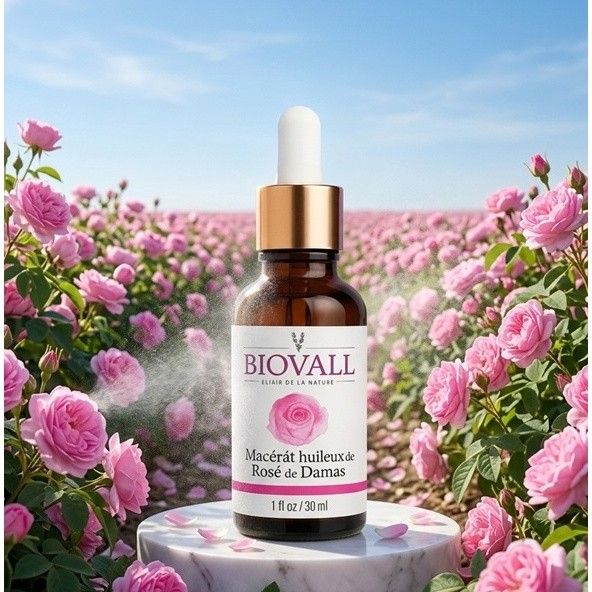 macérat huileux rose premium pour une peau douce et éclatante