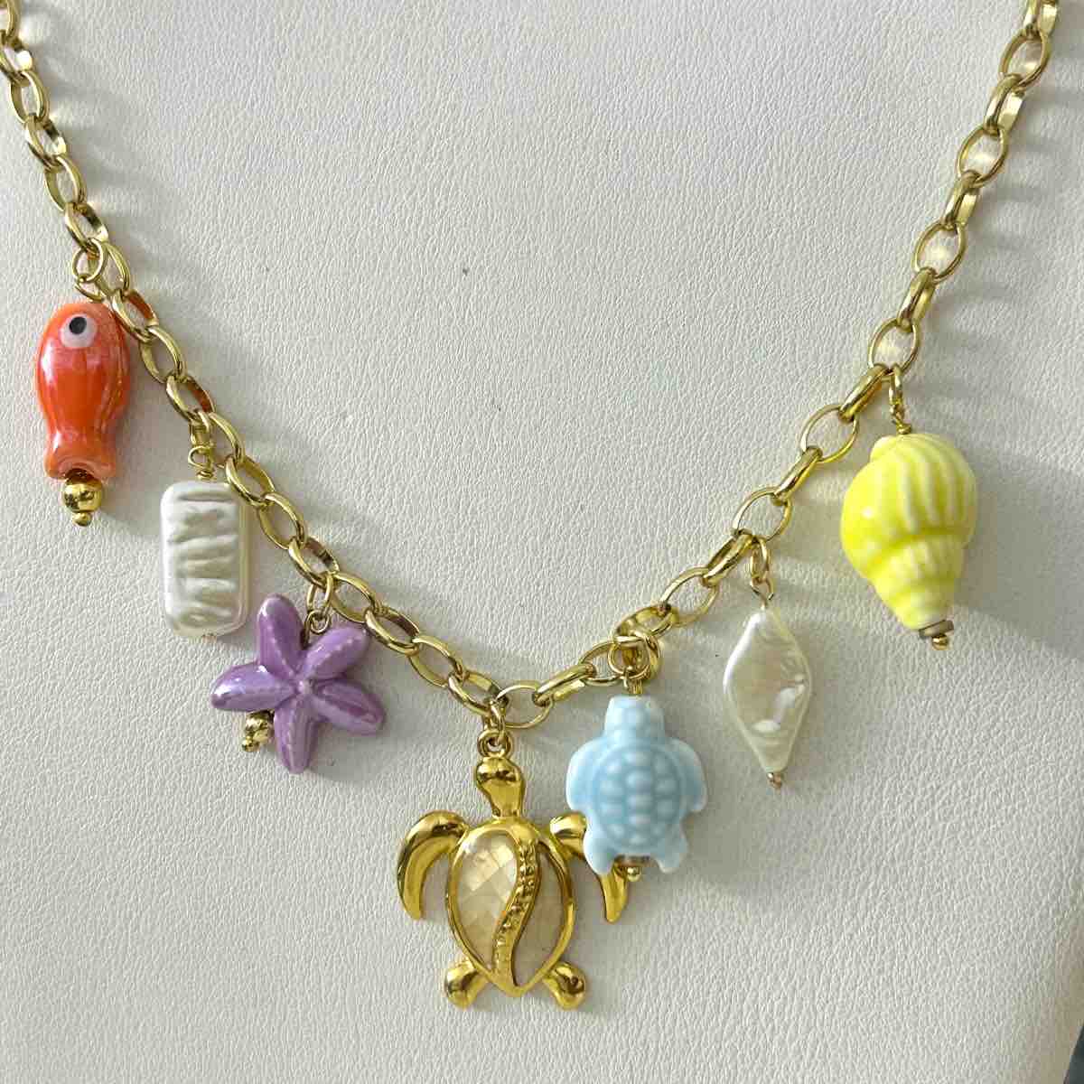 Collier fétiche en acier inoxydable