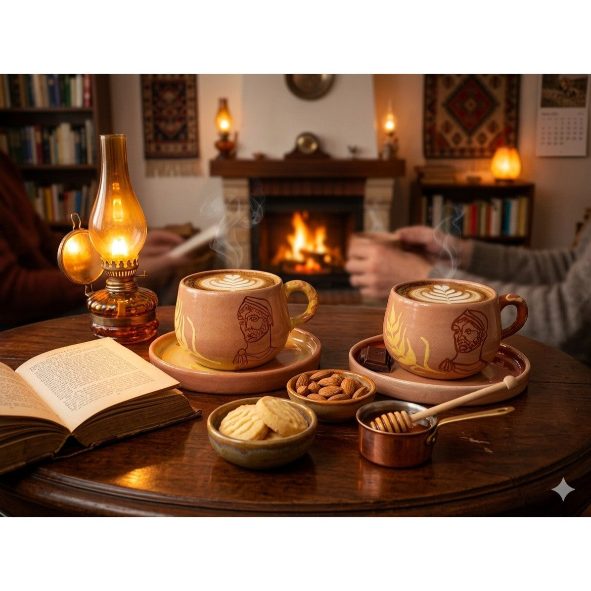 Tasse céramique marbrée Hannibal pour un café raffiné