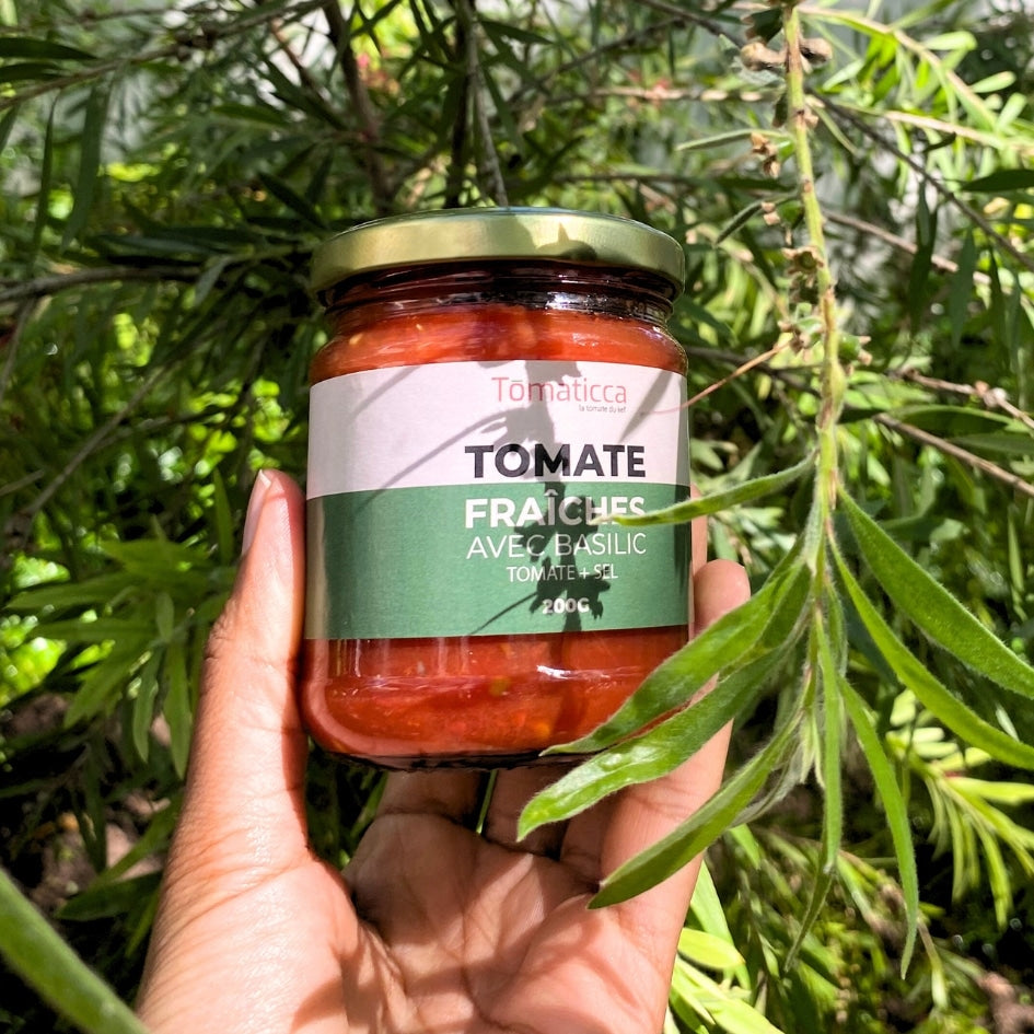 Tomate Fraiche avec basilic (200g) - artisanat Tunisien fait main | ILEYCOM
