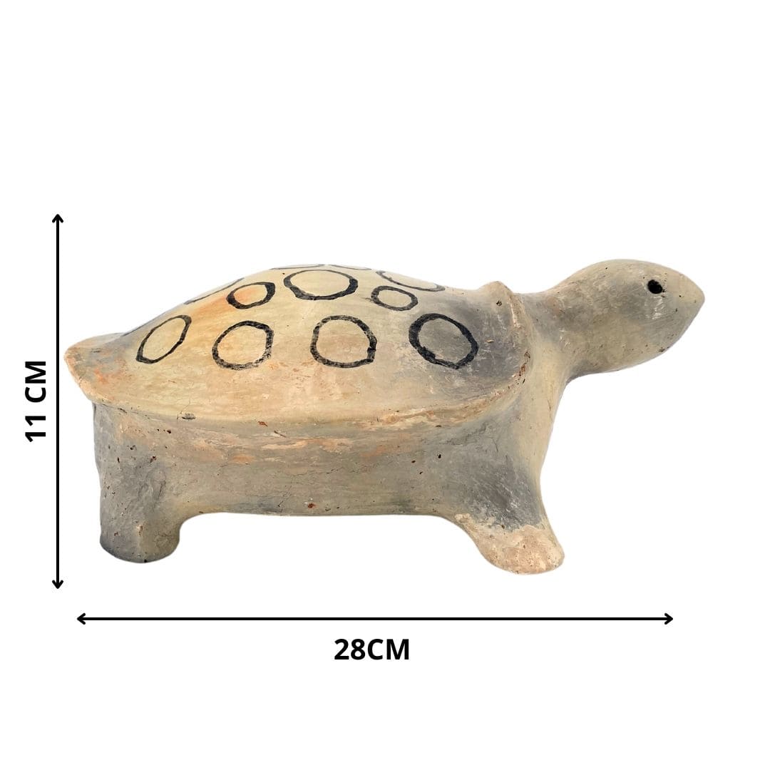 Tortue avec des ronds en Céramique Fait-main - artisanat Tunisien fait main | ILEYCOM