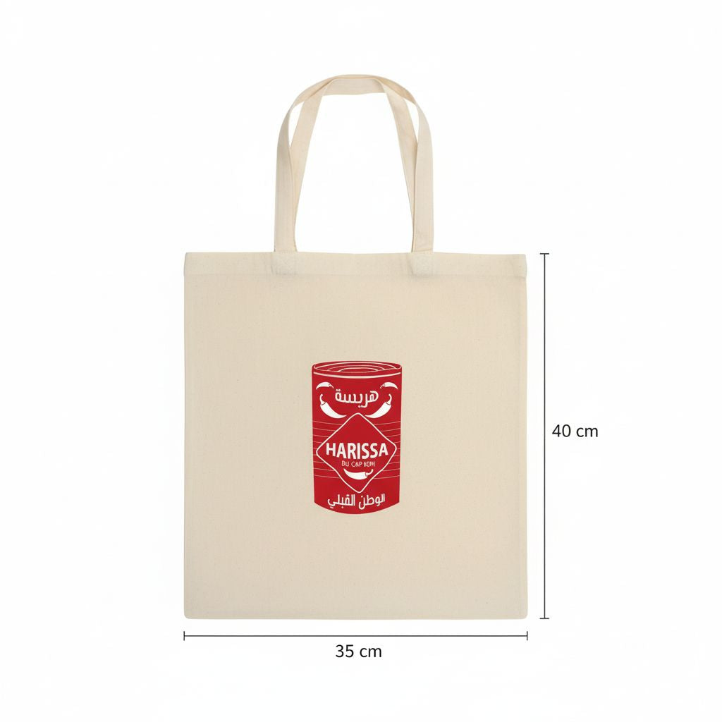 Tote bag en toile harissa une touche unique pour vos sorties