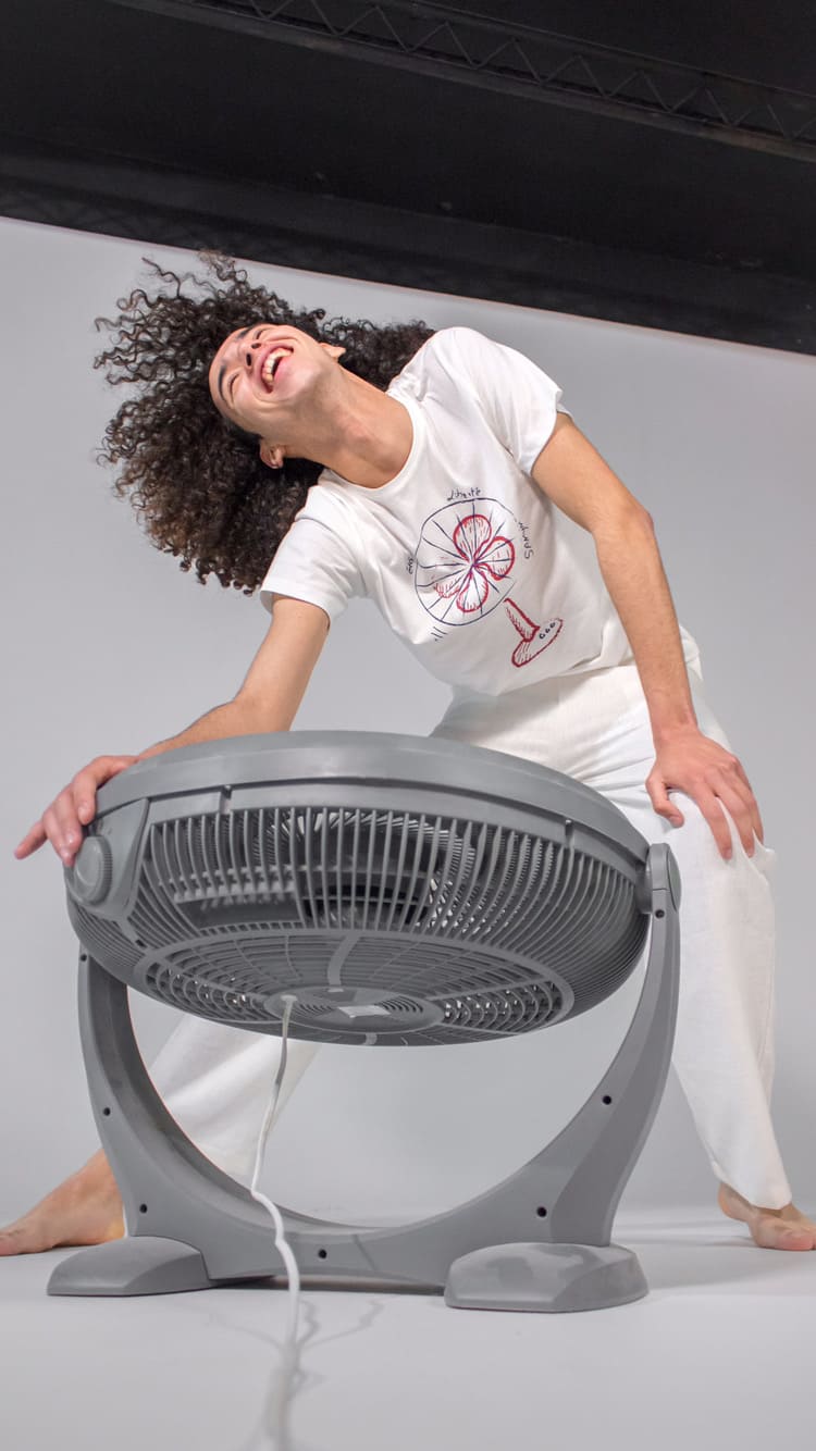 T'Shirt Ventilateur en Coton 100% BIO avec un col rond