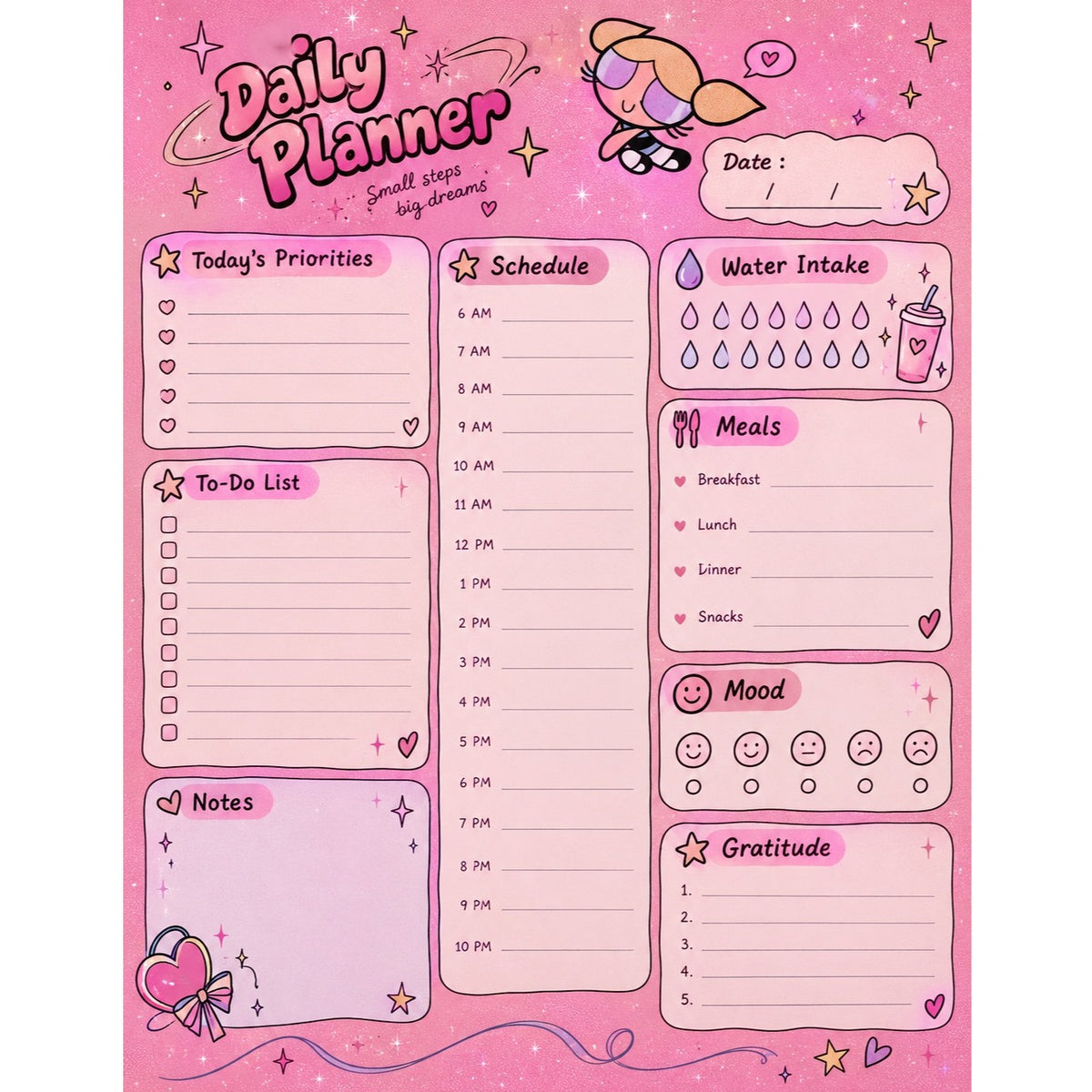 agenda rose le planner idéal pour des journées magiques