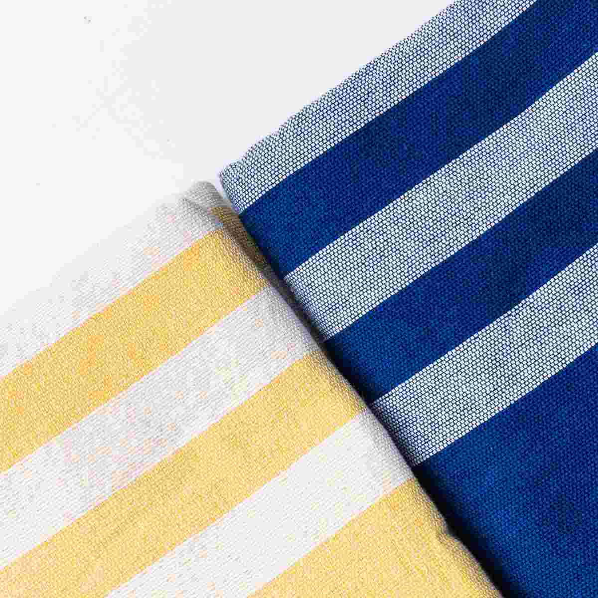 Fouta éponge rayée jaune