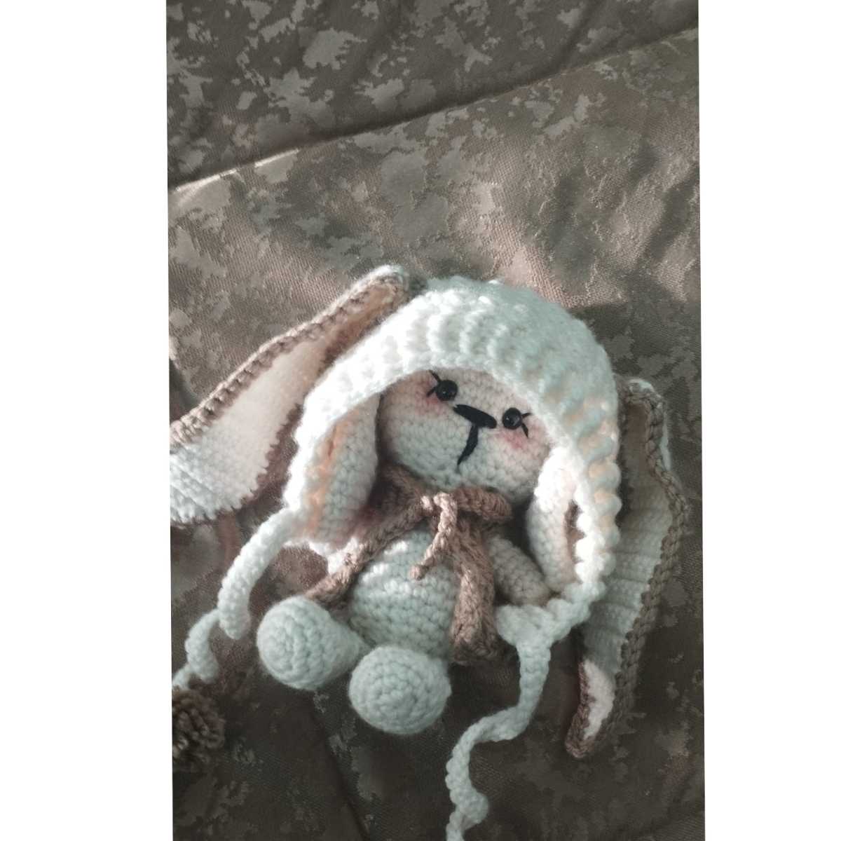 ensemble bébé oreilles de lapin en crochet pour nouveau-né (Copie)