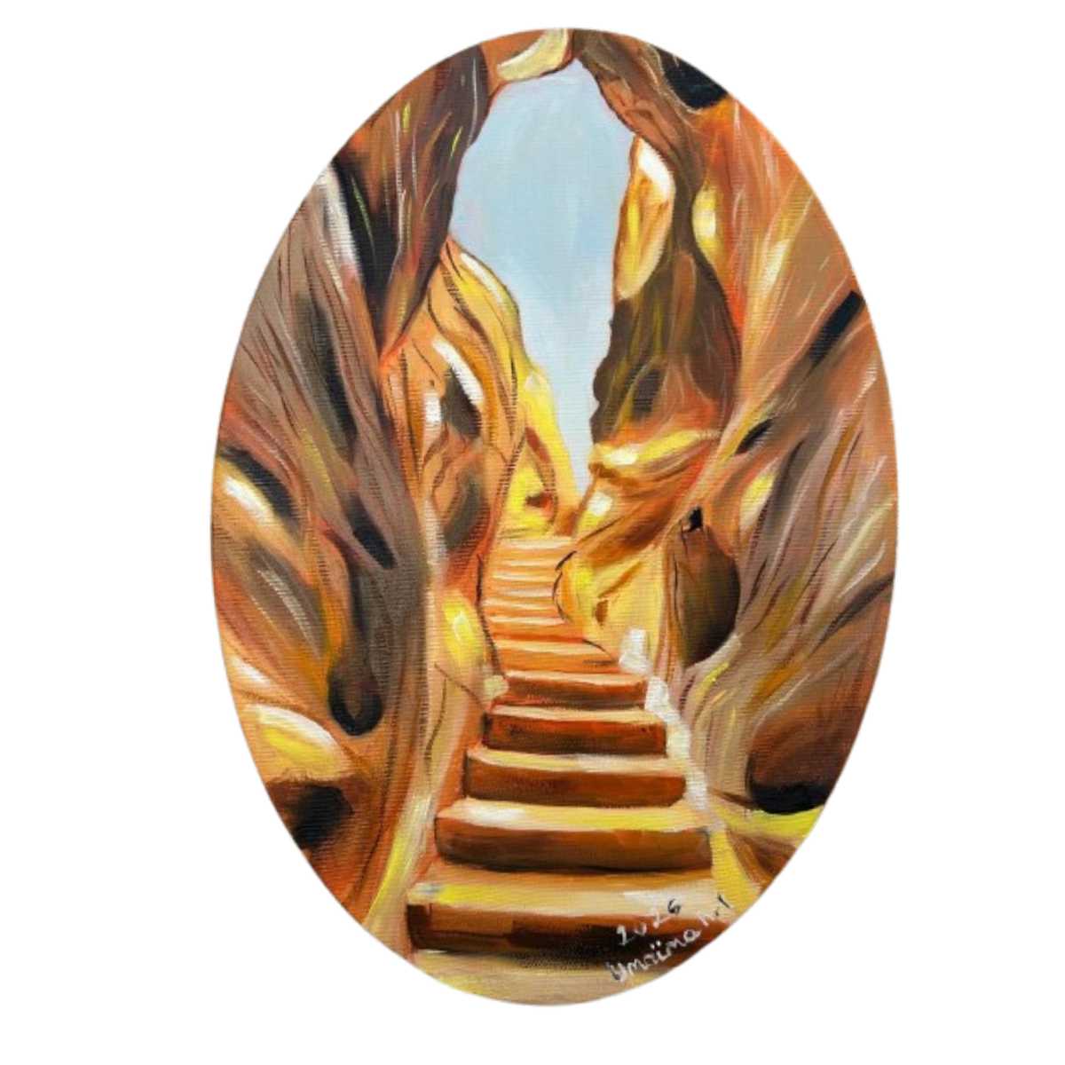 Peinture huile exclusive 34x24cm pour un art intemporel