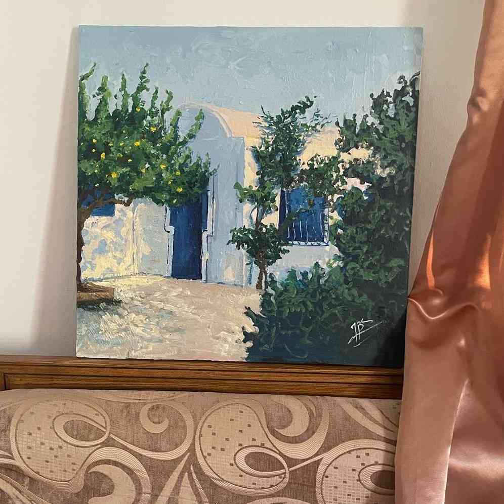 tableau peinture Tranquility bleu pour une ambiance apaisante