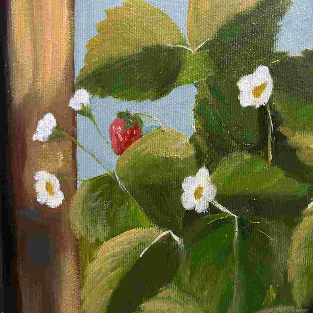 Fraisier suspendu lumineux pour une touche de nature chez vous