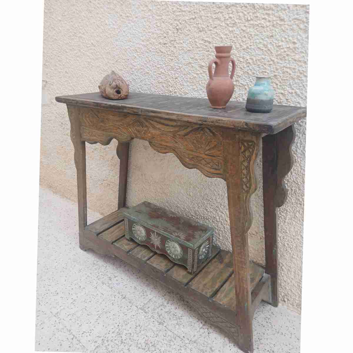 Console bois élégante pour un intérieur raffiné et chaleureux