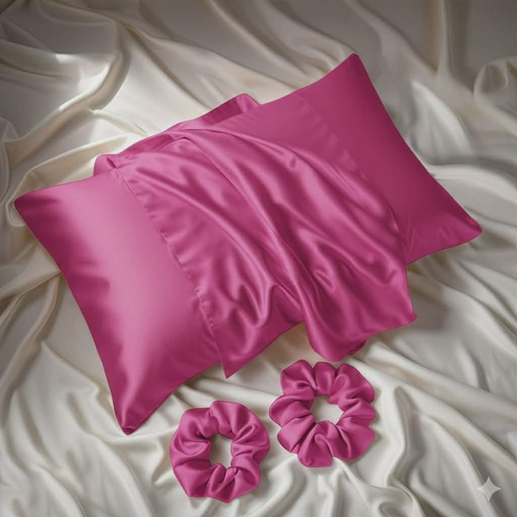 Pack Satin Luxe Nuit Élégance Confort Rose Fushia Irrésistible