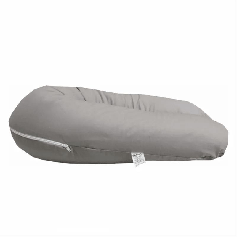 Coussin grossesse gris lavable 3 en 1 confort absolu pour maman