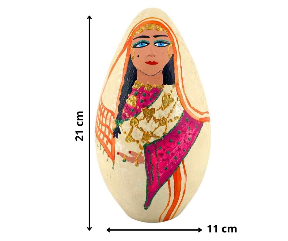Vase Décorative "Arbia" Peinte à La Main - artisanat Tunisien fait main | ILEYCOM