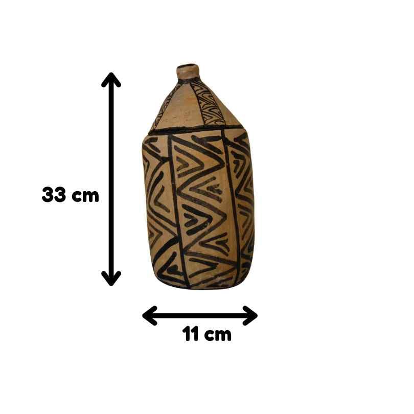 Vase en poterie de sejnane - artisanat Tunisien fait main | ILEYCOM