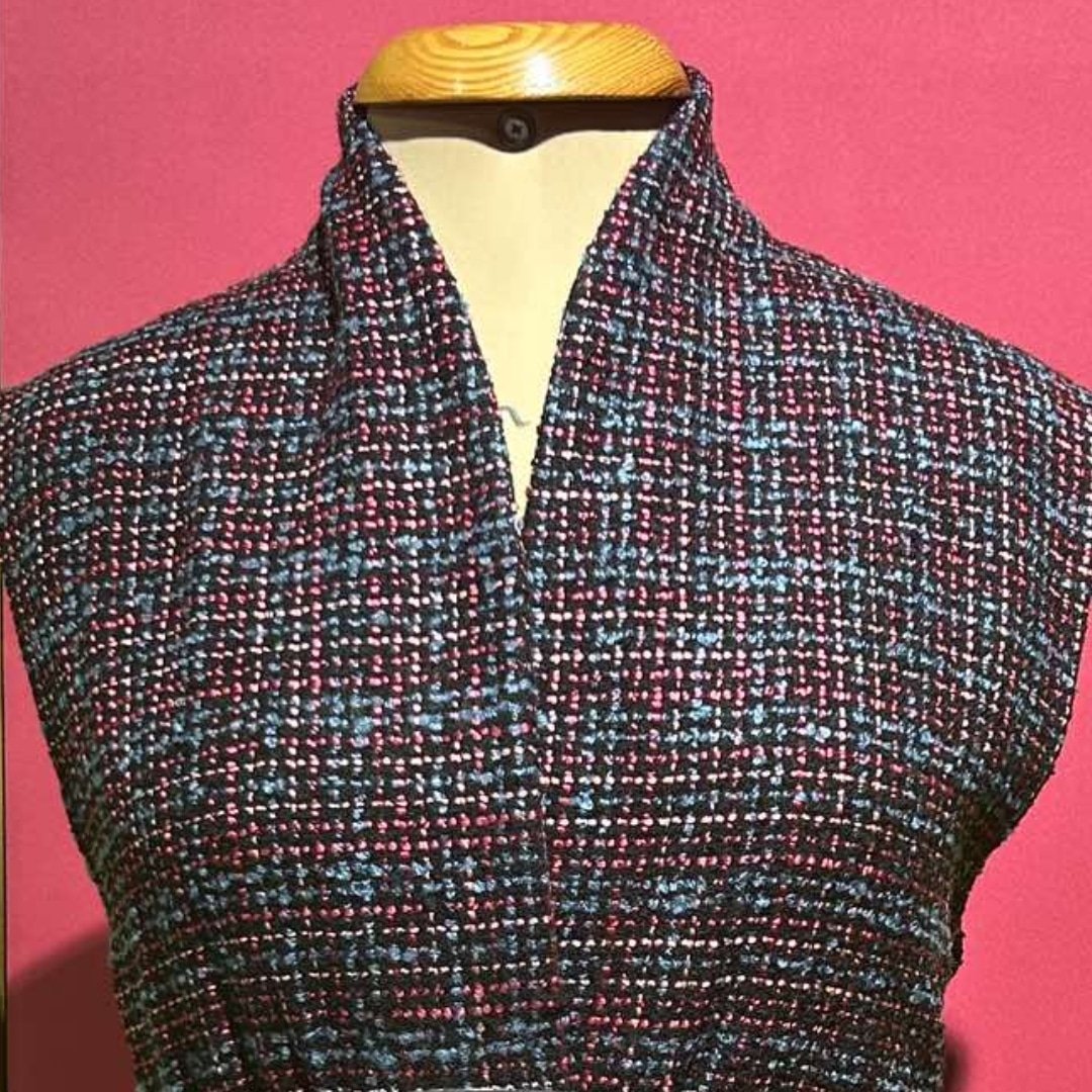 Veste sans manches en Tweed et Cuir - artisanat Tunisien fait main | ILEYCOM