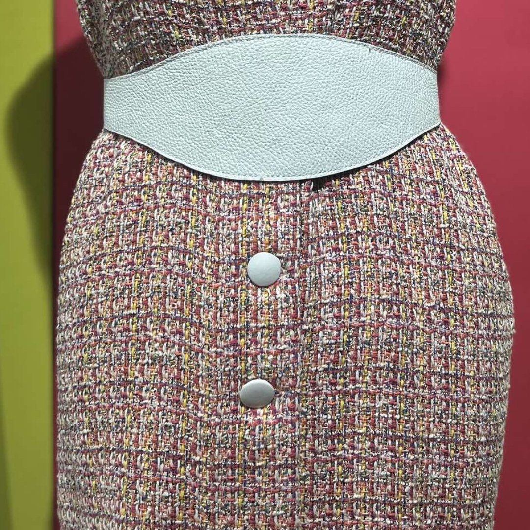 Veste sans manches en Tweed et Cuir - artisanat Tunisien fait main | ILEYCOM