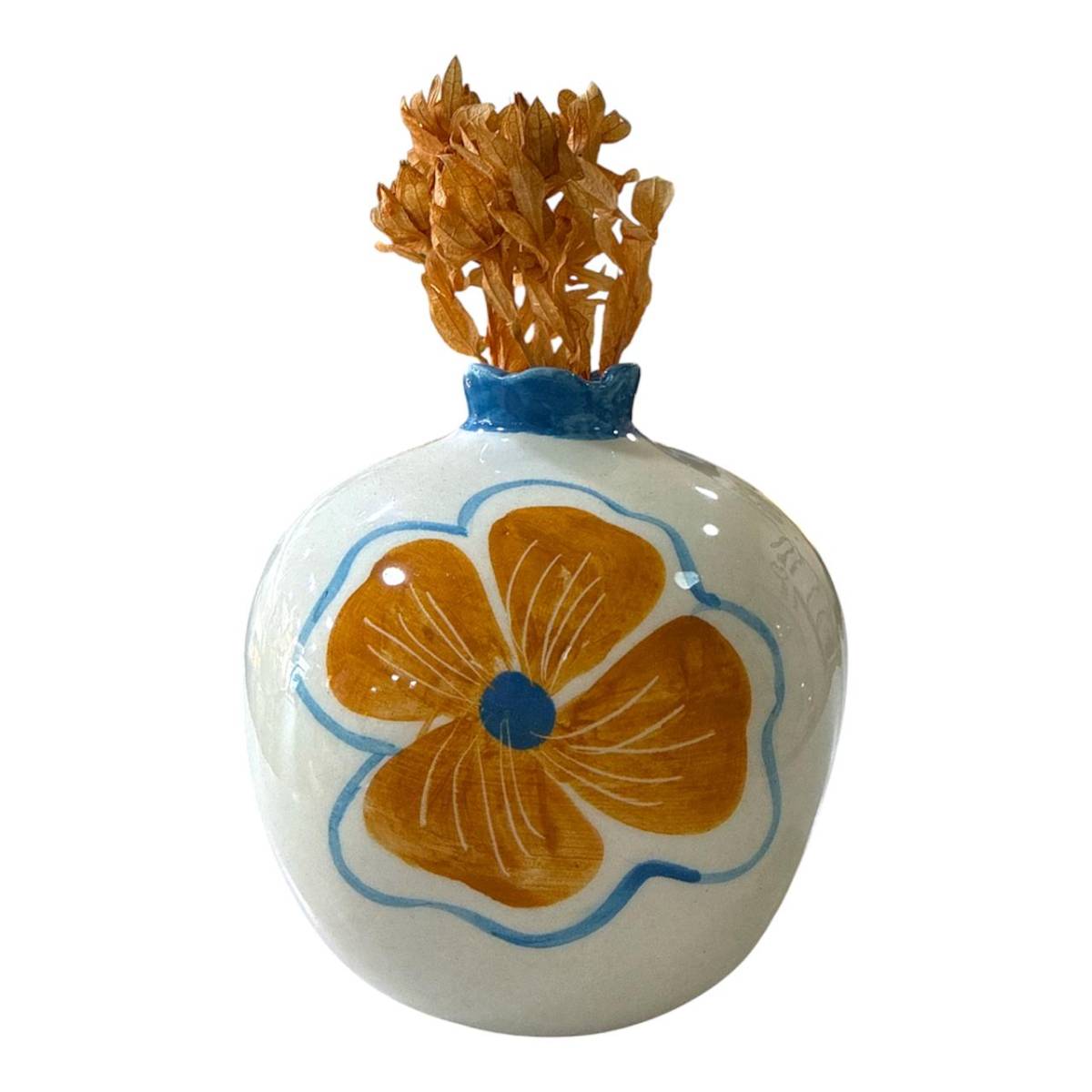 Vase céramique fleur design 14 cm pour une déco unique