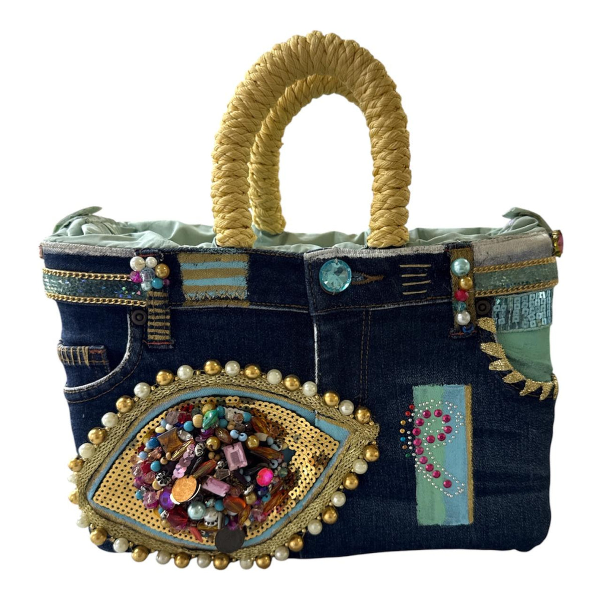 Sac couture en jean pour un style éclatant