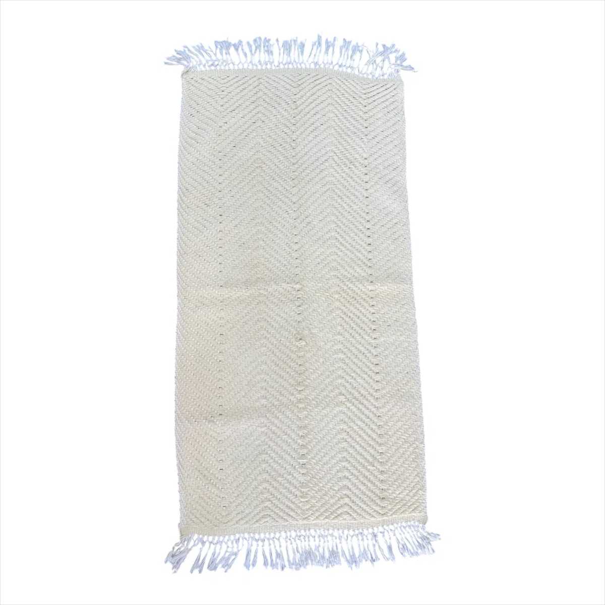 Tapis beige rectangulaire 150x50 cm pour une chambre élégante
