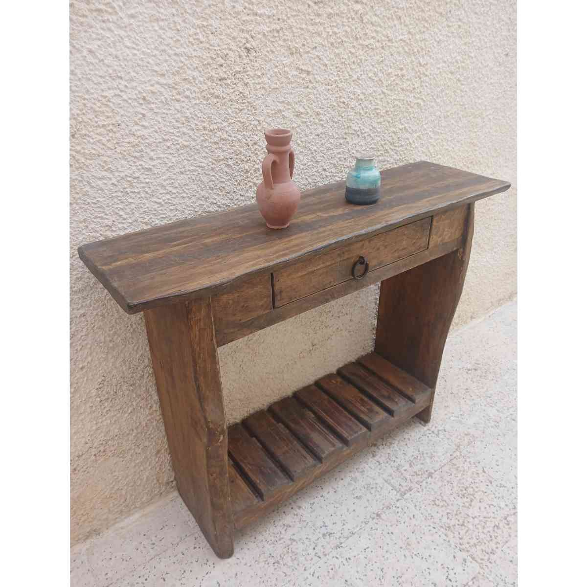 table console bois chêne dimensions 100x79x30 cm qualité premium