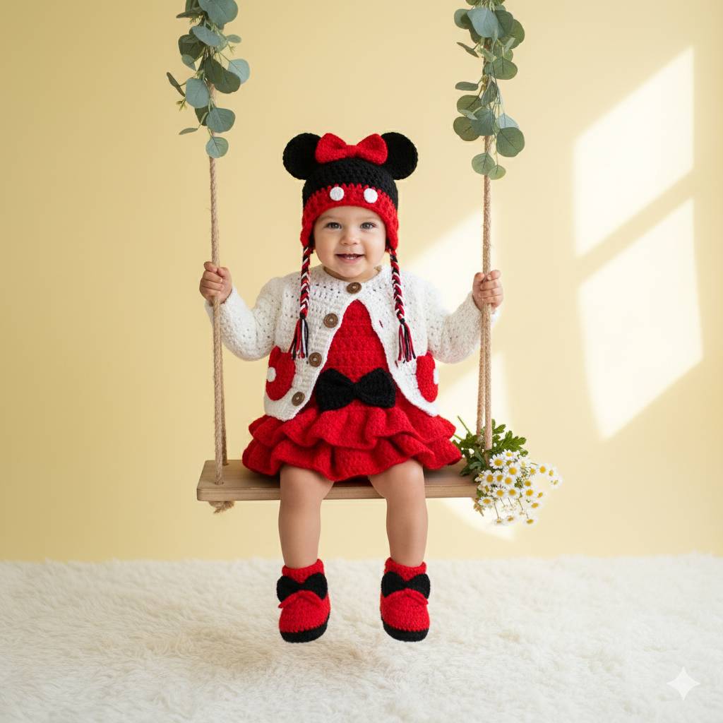 Set baby Mikey mouse en crochet