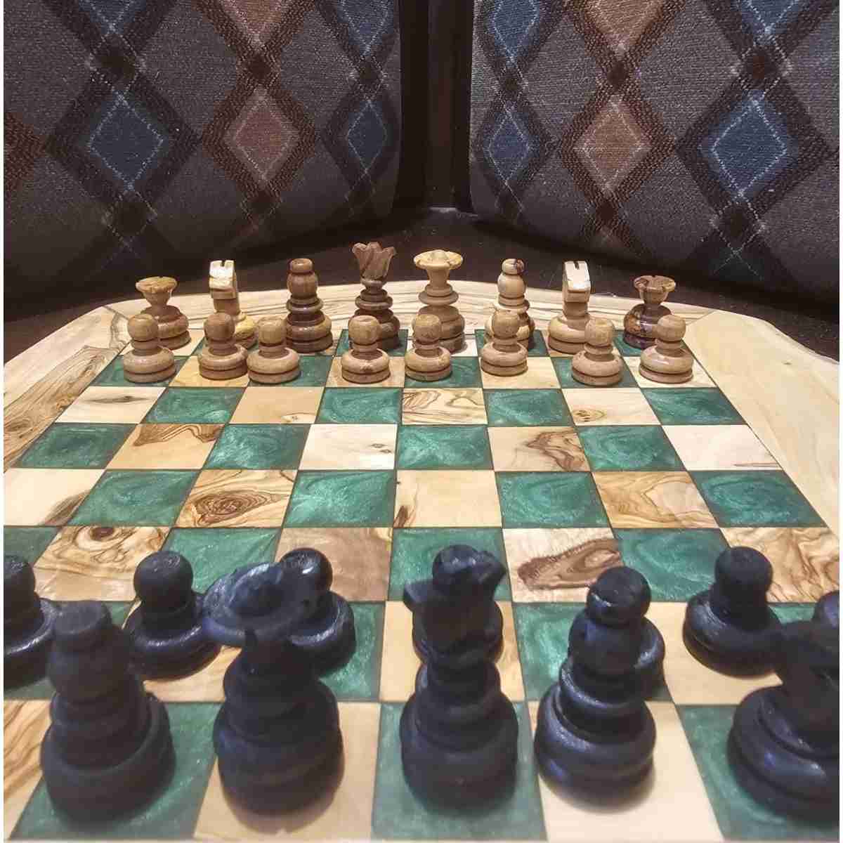 Jeu d'échecs vert exclusif pour des parties captivantes