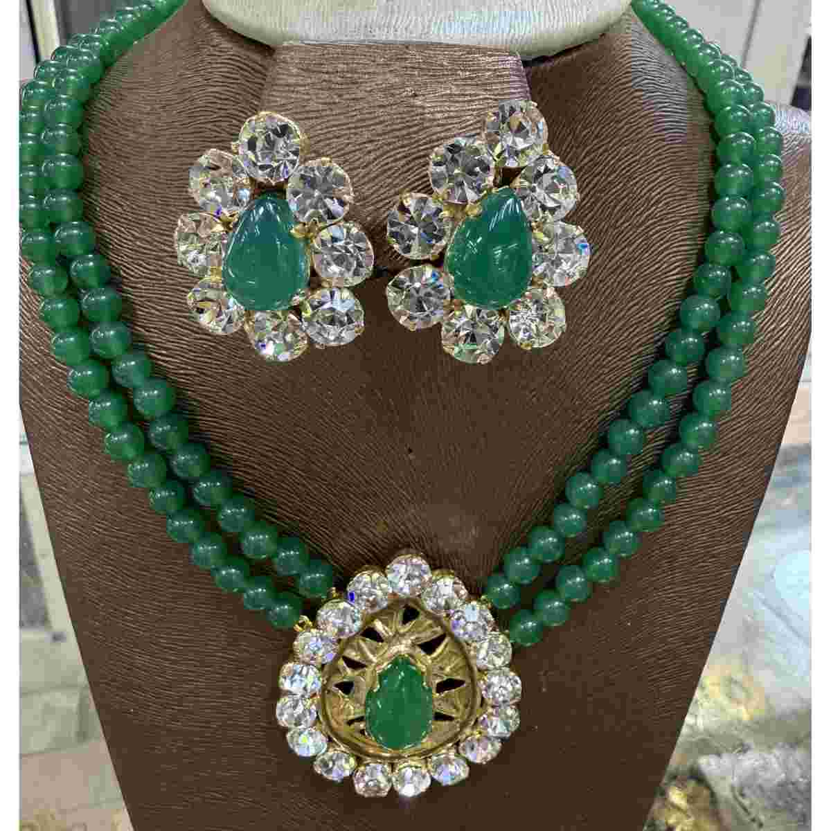 Parrure jade verte luxe pour un style inoubliable