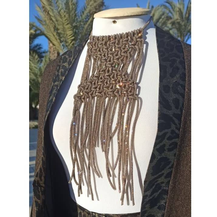 collier bling bling champagne éclat exclusif pour briller