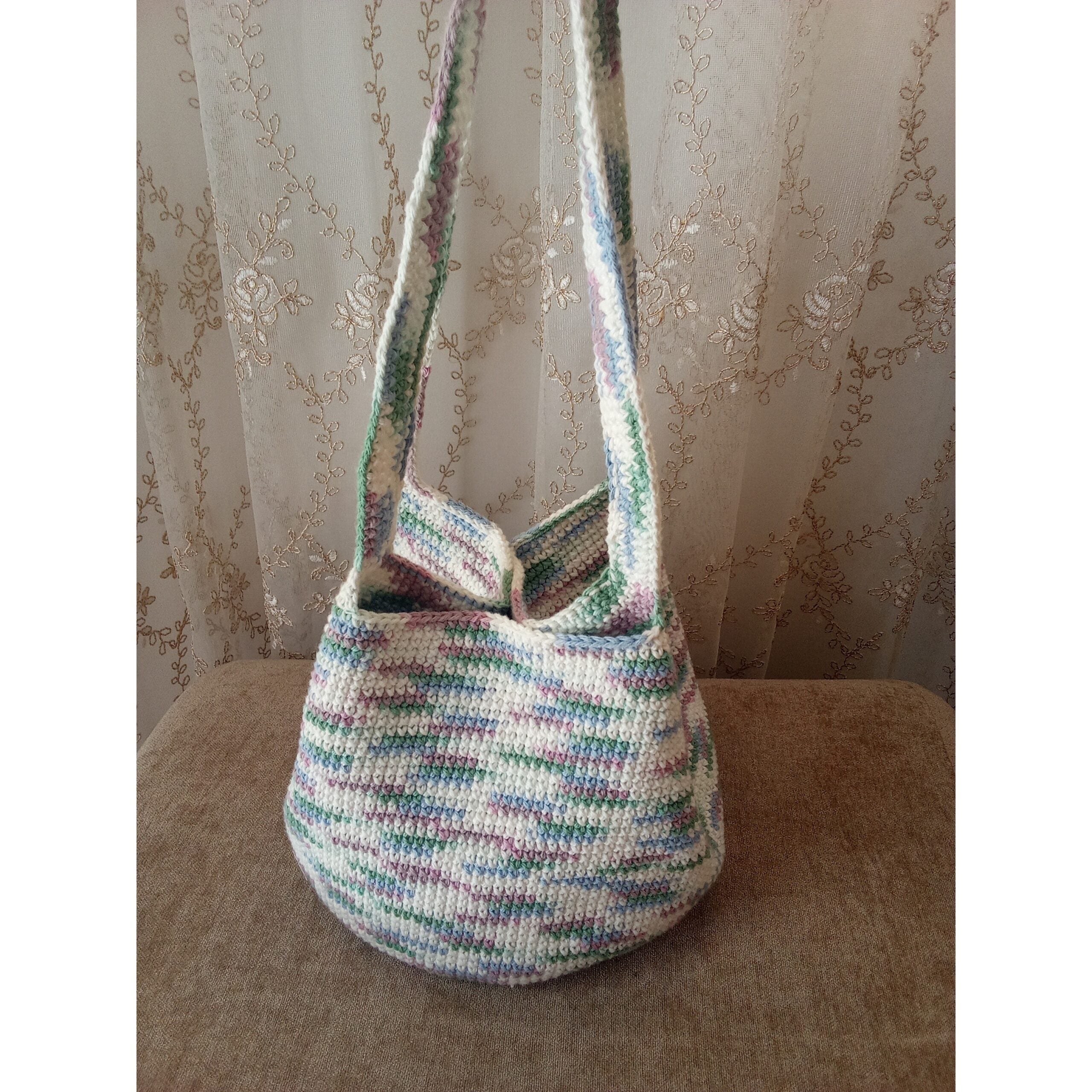 Sac Tote en Fibres Tissées Pastel - Élégance Écoresponsable