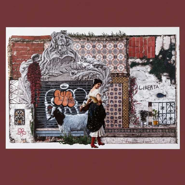 Carte de vœux en collaboration avec l'artiste Syrine Barouni Sys